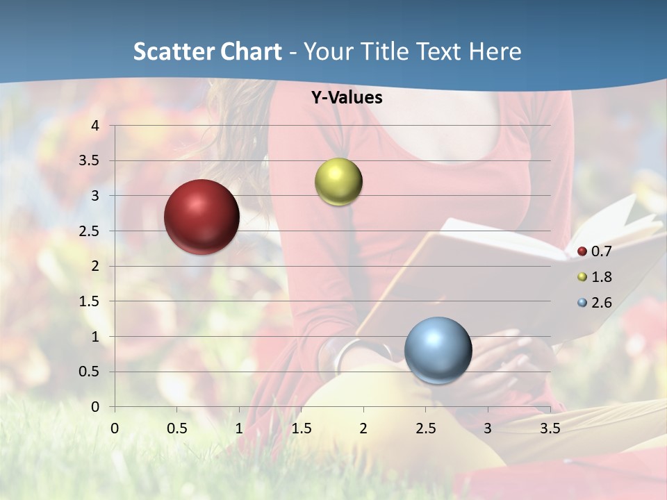 Book Lying Grass PowerPoint Template