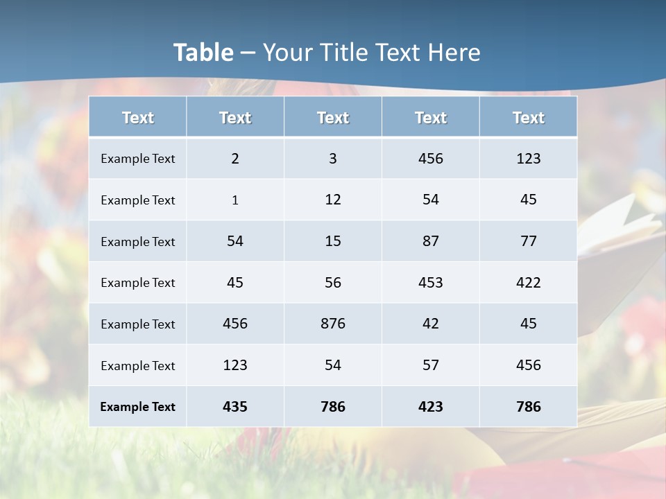 Book Lying Grass PowerPoint Template