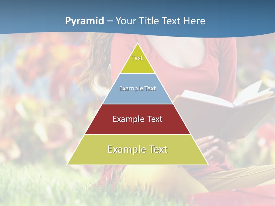 Book Lying Grass PowerPoint Template