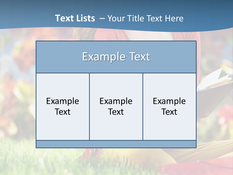 Book Lying Grass PowerPoint Template