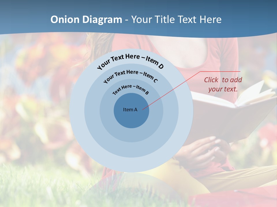 Book Lying Grass PowerPoint Template