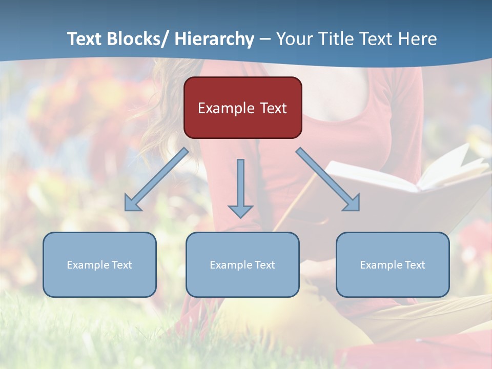 Book Lying Grass PowerPoint Template