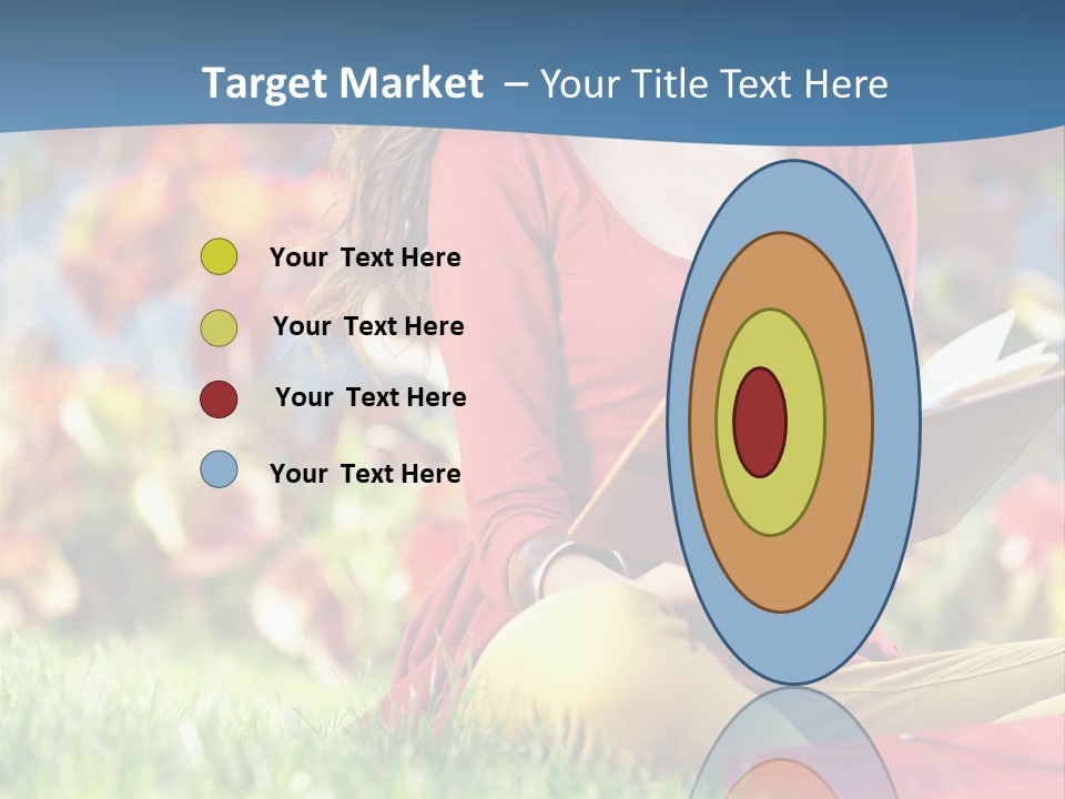 Book Lying Grass PowerPoint Template