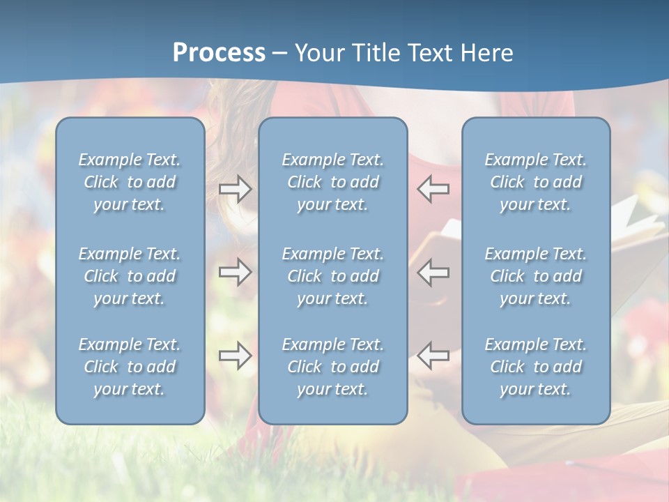 Book Lying Grass PowerPoint Template