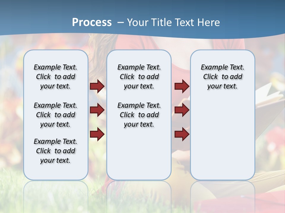 Book Lying Grass PowerPoint Template