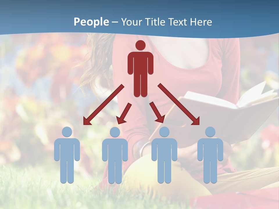 Book Lying Grass PowerPoint Template