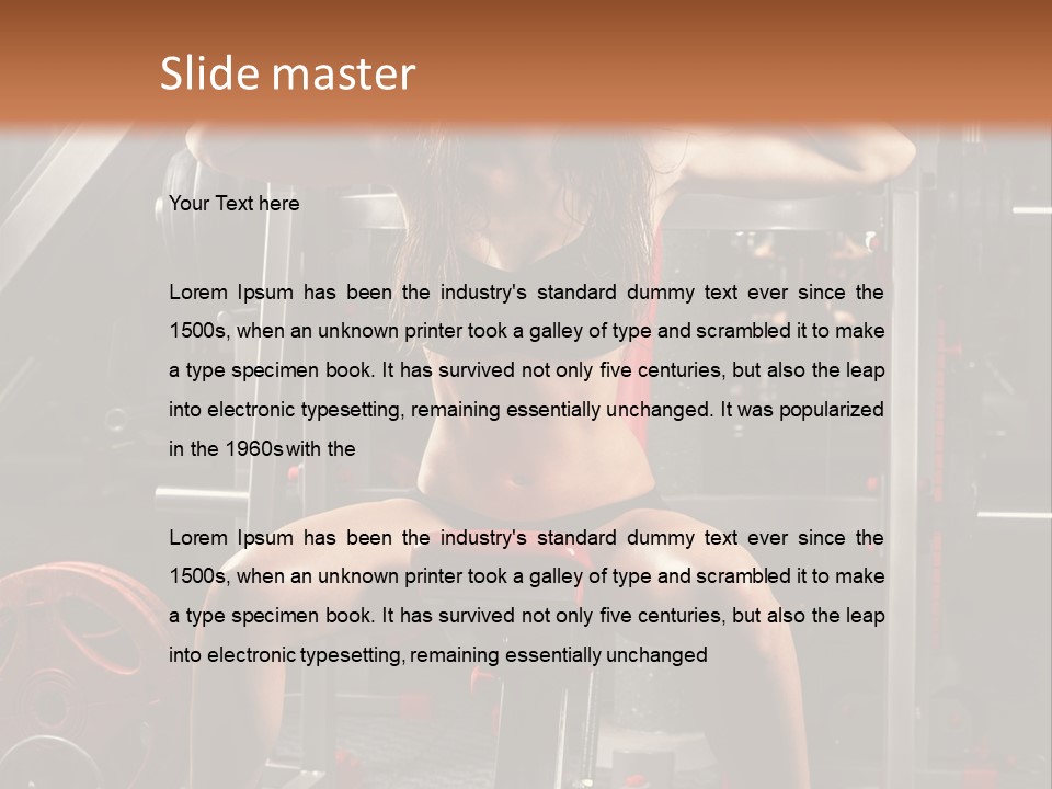 Exercise Advert Fitness PowerPoint Template