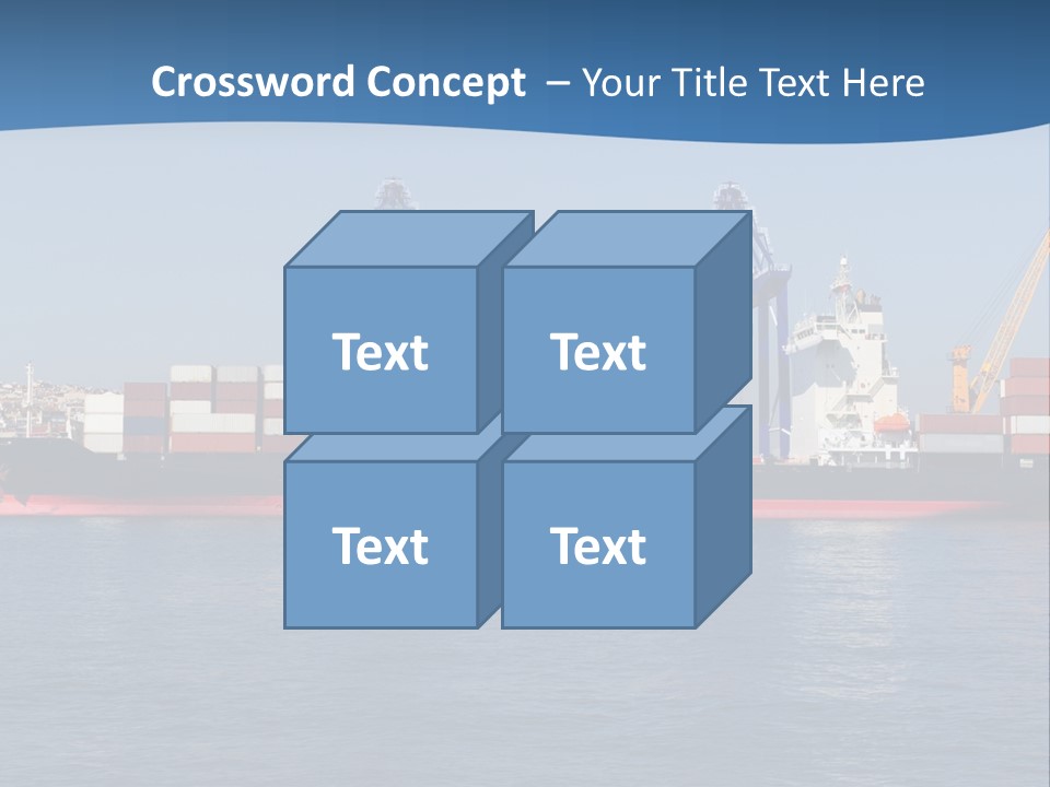 Vessel Nautical Freighter PowerPoint Template