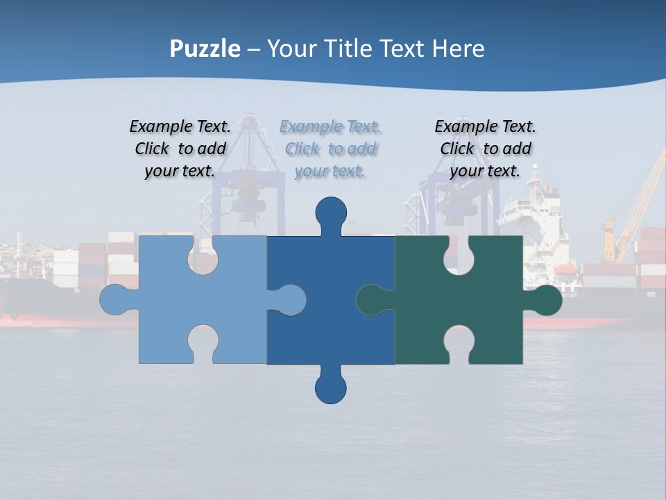 Vessel Nautical Freighter PowerPoint Template