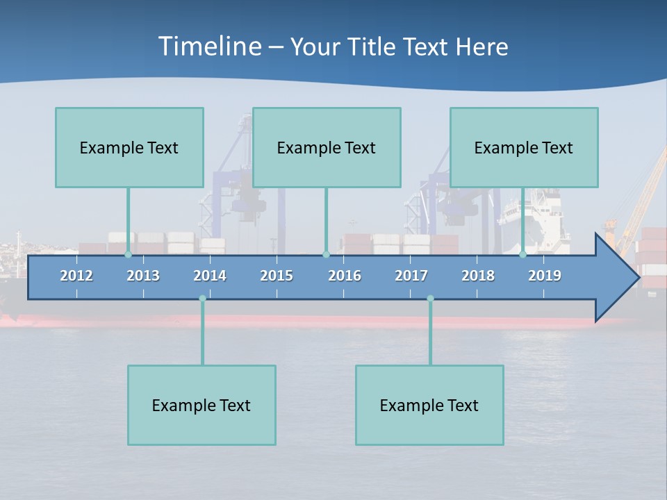 Vessel Nautical Freighter PowerPoint Template