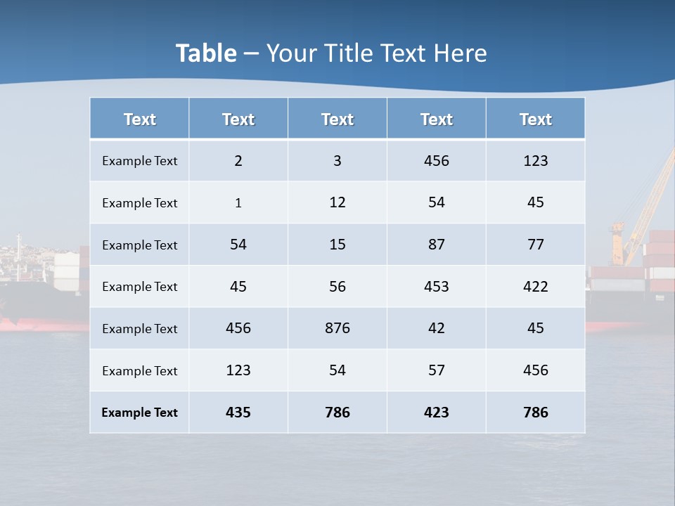 Vessel Nautical Freighter PowerPoint Template