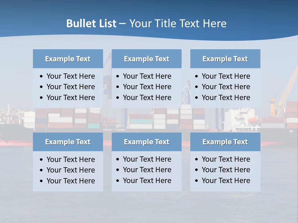 Vessel Nautical Freighter PowerPoint Template