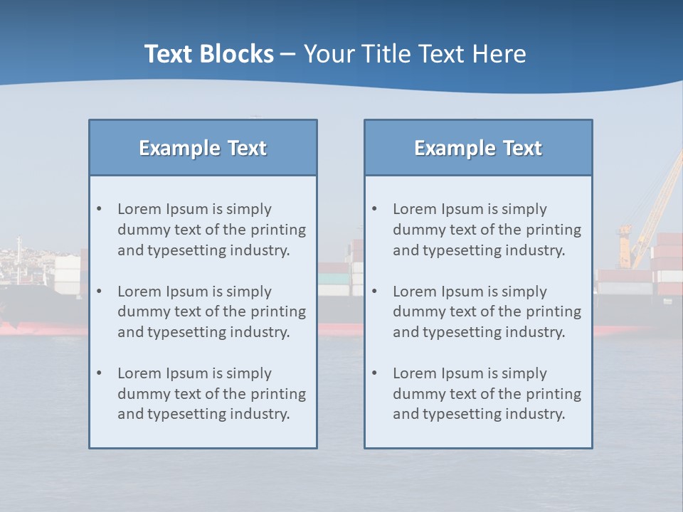 Vessel Nautical Freighter PowerPoint Template