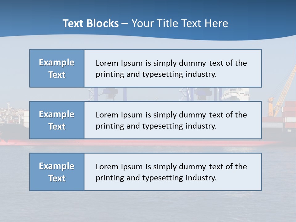 Vessel Nautical Freighter PowerPoint Template