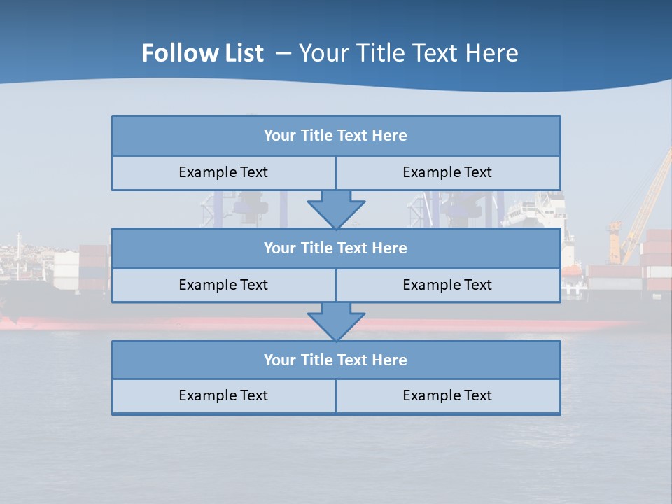 Vessel Nautical Freighter PowerPoint Template