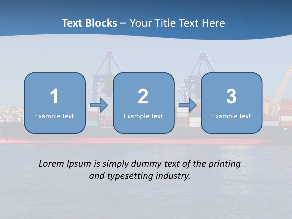 Vessel Nautical Freighter PowerPoint Template