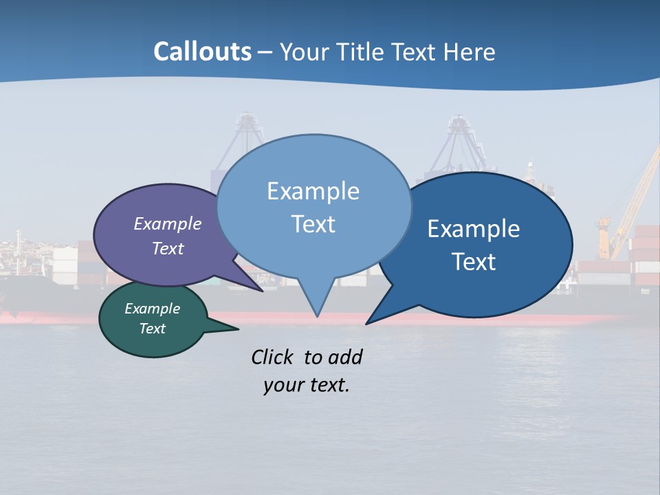 Vessel Nautical Freighter PowerPoint Template