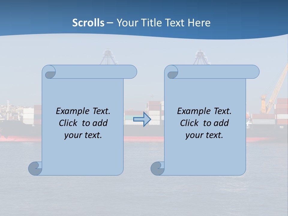 Vessel Nautical Freighter PowerPoint Template