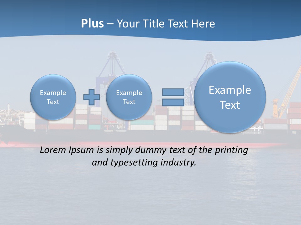 Vessel Nautical Freighter PowerPoint Template