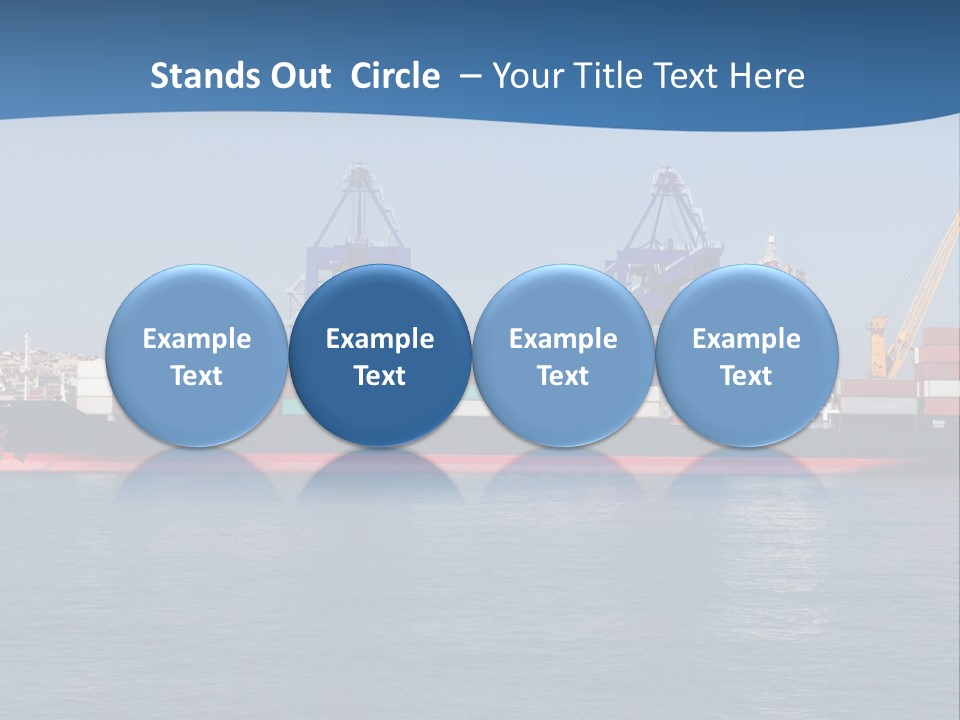 Vessel Nautical Freighter PowerPoint Template