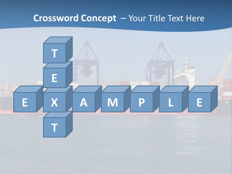 Vessel Nautical Freighter PowerPoint Template