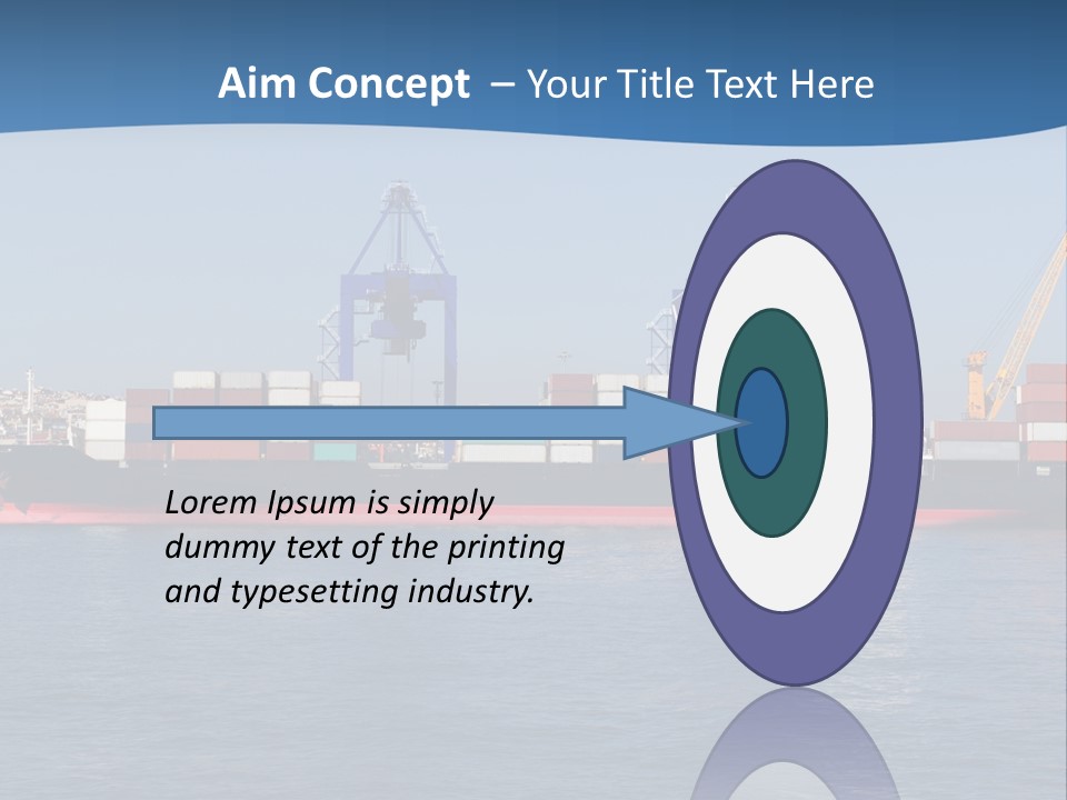 Vessel Nautical Freighter PowerPoint Template