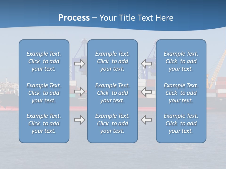 Vessel Nautical Freighter PowerPoint Template