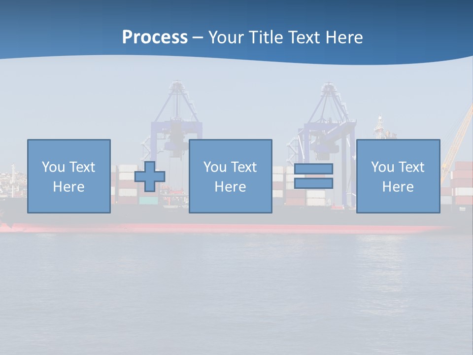 Vessel Nautical Freighter PowerPoint Template
