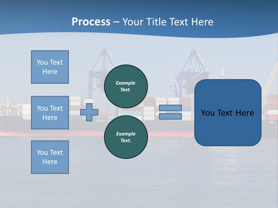Vessel Nautical Freighter PowerPoint Template