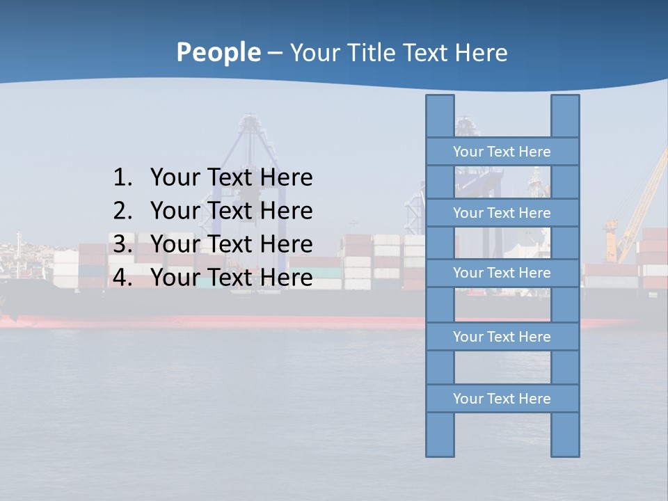 Vessel Nautical Freighter PowerPoint Template