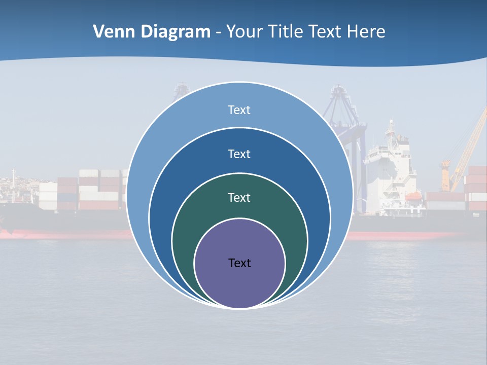 Vessel Nautical Freighter PowerPoint Template