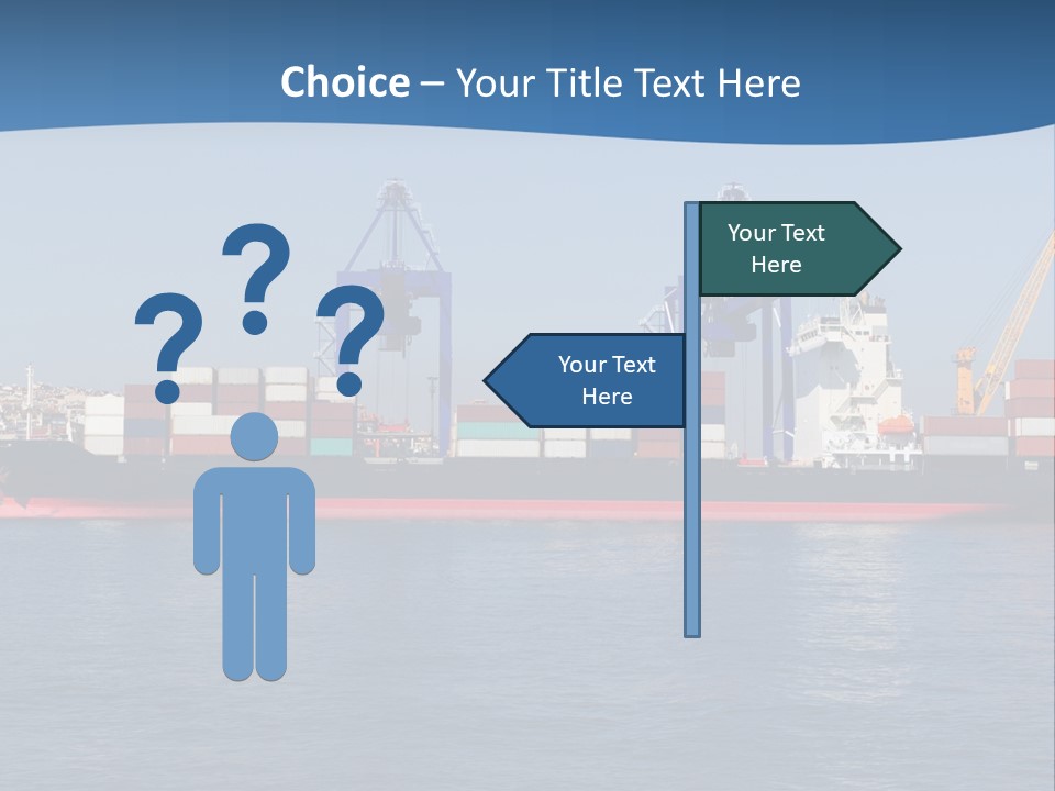 Vessel Nautical Freighter PowerPoint Template