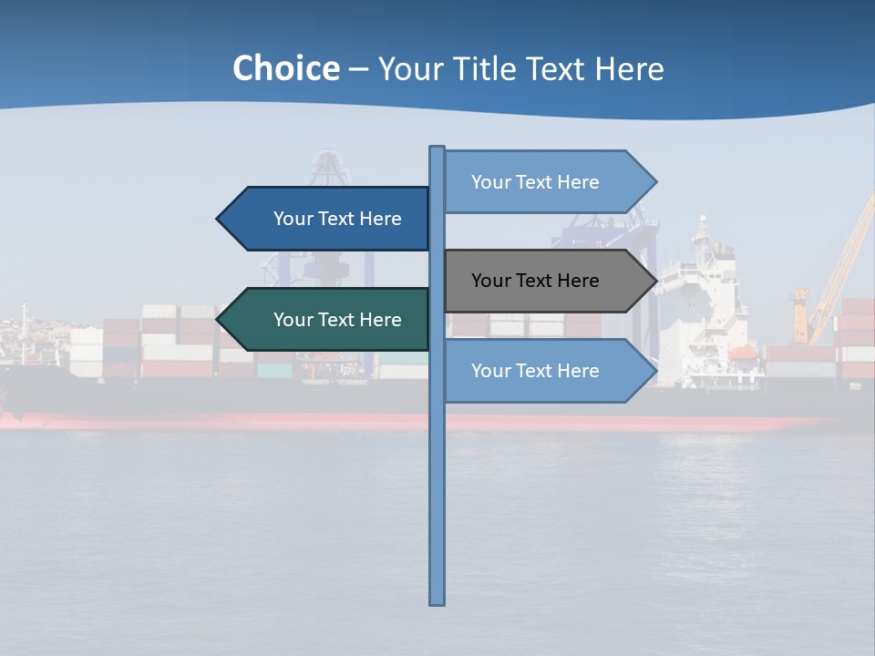 Vessel Nautical Freighter PowerPoint Template
