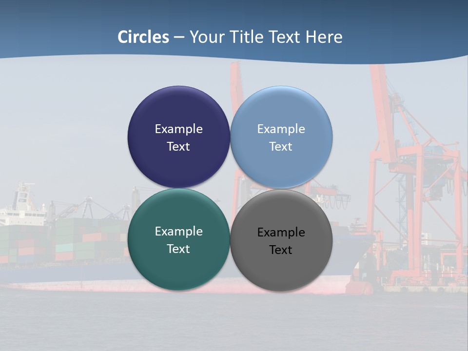 Freighter Terminal Loading PowerPoint Template