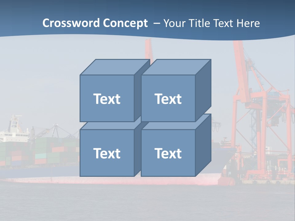 Freighter Terminal Loading PowerPoint Template