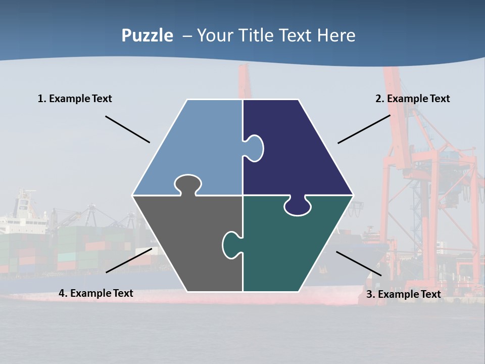 Freighter Terminal Loading PowerPoint Template