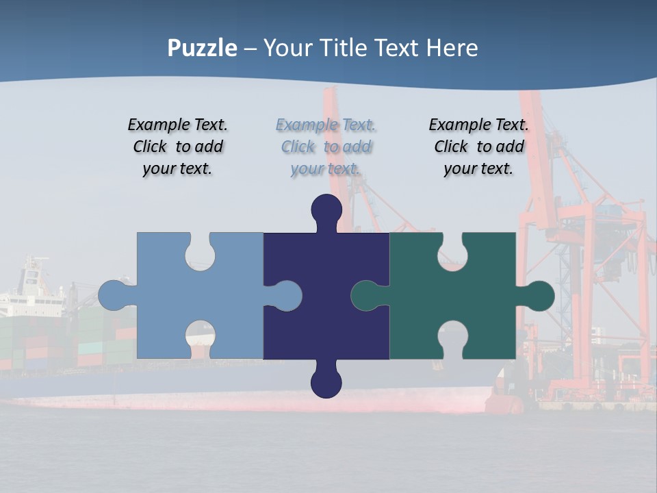 Freighter Terminal Loading PowerPoint Template