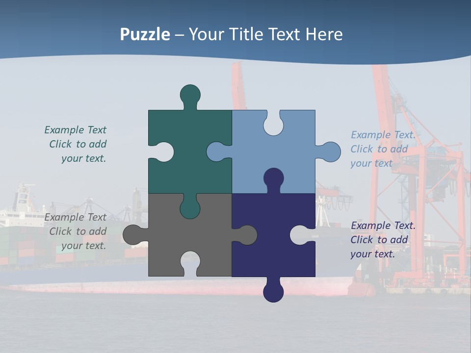 Freighter Terminal Loading PowerPoint Template