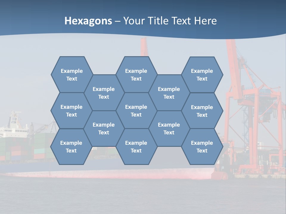 Freighter Terminal Loading PowerPoint Template