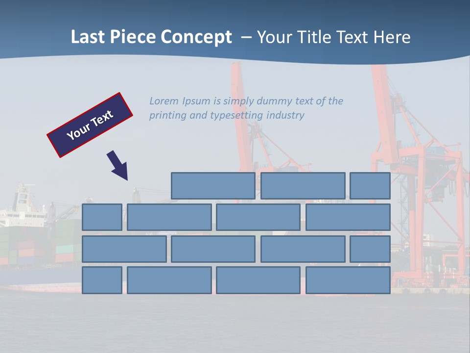 Freighter Terminal Loading PowerPoint Template