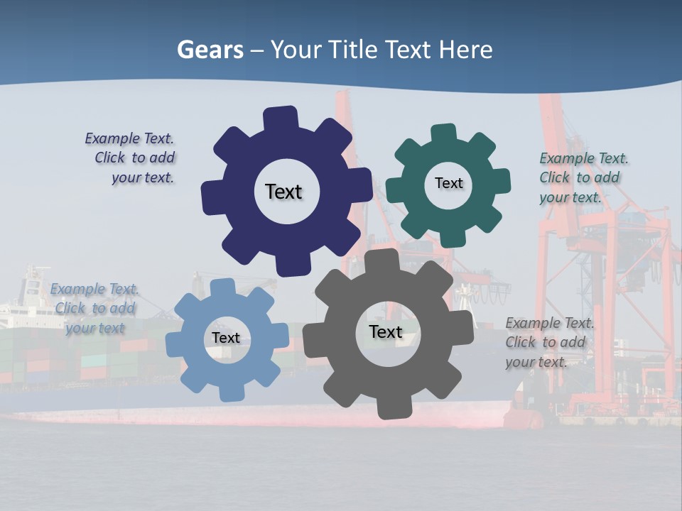Freighter Terminal Loading PowerPoint Template