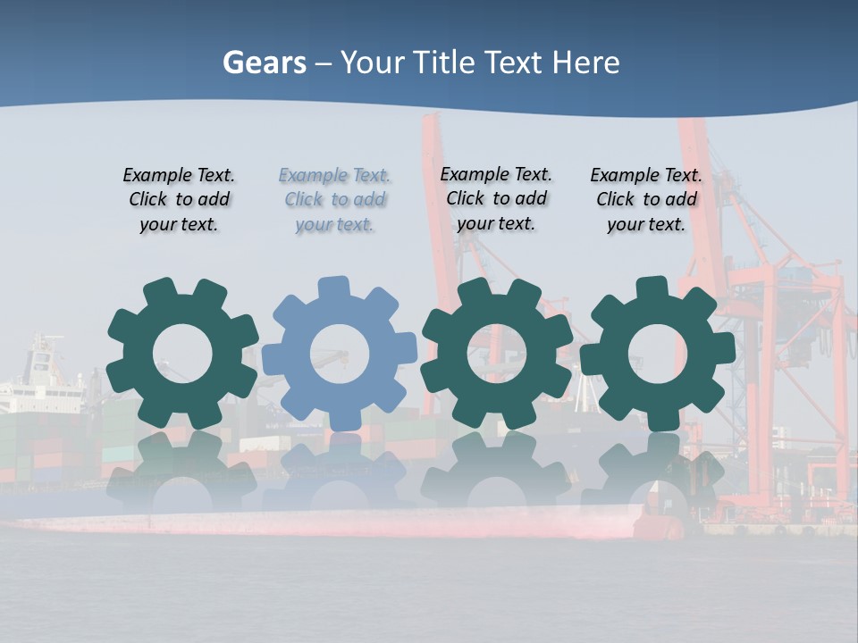 Freighter Terminal Loading PowerPoint Template