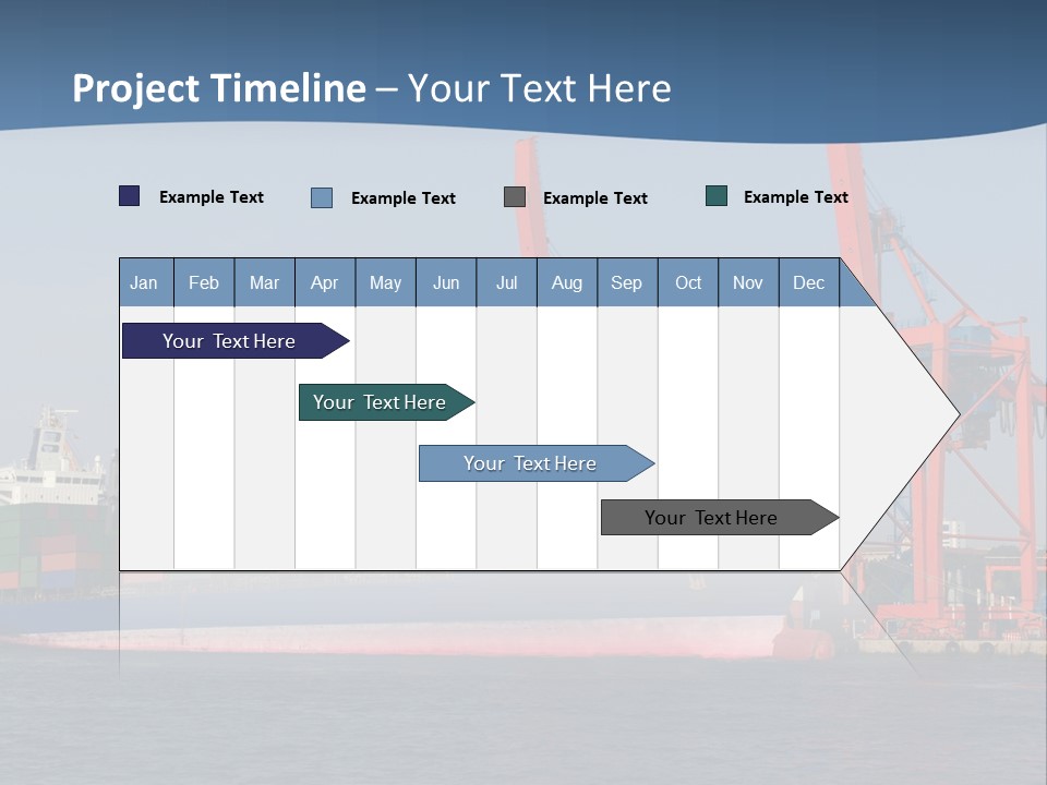 Freighter Terminal Loading PowerPoint Template
