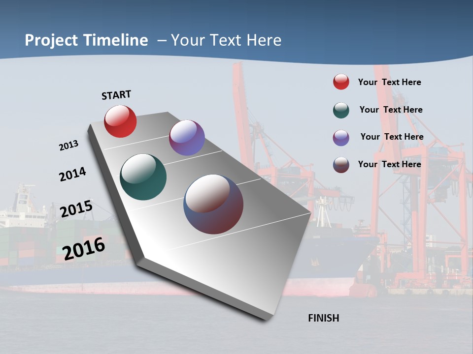 Freighter Terminal Loading PowerPoint Template