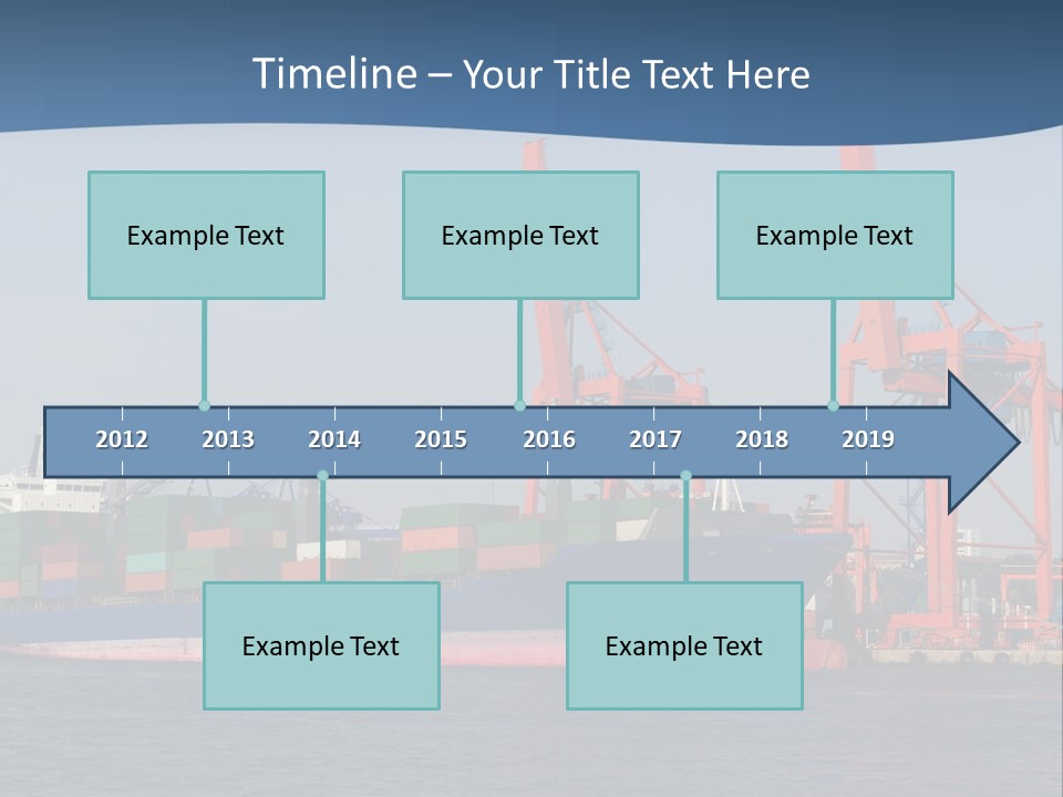 Freighter Terminal Loading PowerPoint Template