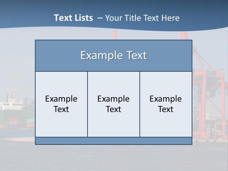 Freighter Terminal Loading PowerPoint Template