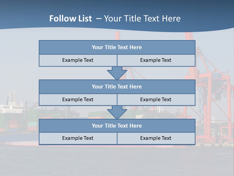 Freighter Terminal Loading PowerPoint Template