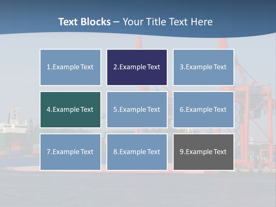 Freighter Terminal Loading PowerPoint Template