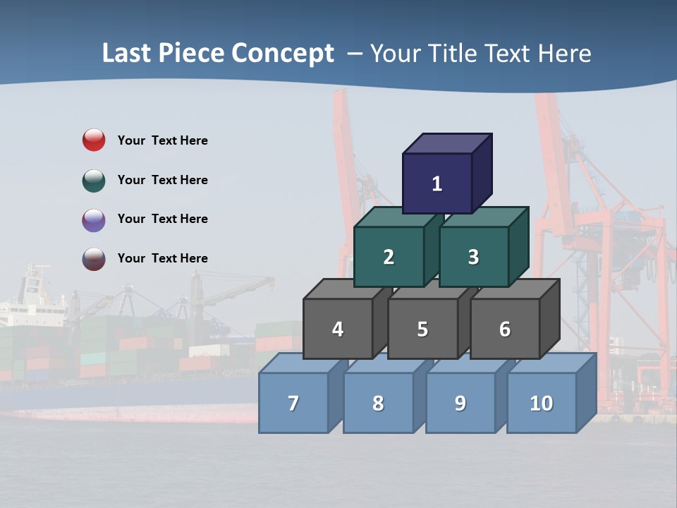 Freighter Terminal Loading PowerPoint Template