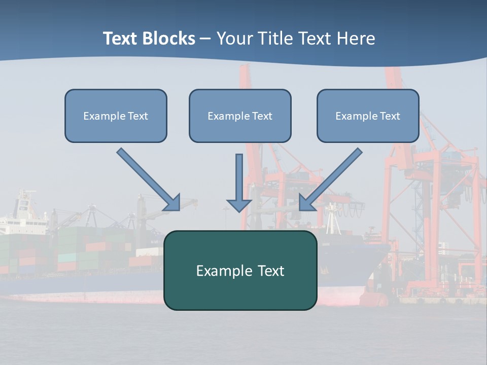 Freighter Terminal Loading PowerPoint Template